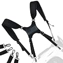 Golf Bag Straps, Universal Replacement Double Shoulder Shoulder Straps, Sailcloth Golf Bag Carry Strap USA Flag
