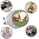 Golf Ball Marker Magnetic Hat Clip with Personalized Photo or Logo 1"x1.25"