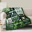 Golf Blanket Gifts for Men Dad Husband Boys Golfers Birthday Christmas Valentine Presents Golfing Theme Decor Home Bedroom Living Room Sofa Couch Soft Cozy Fleece Kids Adults Teen Women Throw 60"x80"
