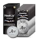 Golf Car Air Freshener by HookUp - 10 Pack - Black Gold Scent (Extra Strong) | Unique Golf Gift for Players, Coach, Fans | Hanging Car Accessory with Long Lasting Fresheners Smell