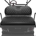 Golf Cart Rear Seat Covers for EZGO Club Car Yamaha Marine Leather Diamond