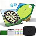 Golf Chipping Game Set 71 x 71 in Double-Sided Mat with Stand No Club