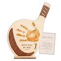 Golf Father’s Day Handprint Craft for Dad, Best Dad By Par Wooden Keepsake, Golf Dad Gift from Kids, DIY Handprint Footprint Father’s Day Decor, Personalized Fathers Day Dads Gift from kids daughter son, First fathers day Dad