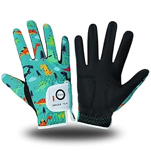 golf gloves for kids boys girls both left right hand value 1 pair toddler junior youth golf glove white green black greenampblack x-large