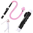 Golf Grip Trainer Golf Swing Trainer Rope Aid, Pink