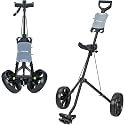 XDriveMax GC01 Golf Pull Push Cart 2 Wheel,Foldable Golf Push Cart for Golf Clubs,Lightweight Folding Golf Walking Pull Carts