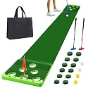 Golf Putting Game Set,Indoor Putting Green Mat with Front Border