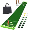 Golf Putting Game Set,Indoor Putting Green Mat with Front Border