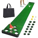 Golf Putting Game Set,Indoor Putting Green Mat with Front Border