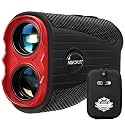 Golf Rangefinder with Slope - 1200 Yards Range Finder for Golfing/Hunting, 7X Magnification, Flag Pole Locking Vibration, Rechargeable Range Finders with Magnet Stripe, Best Golf Accessories Gift