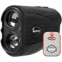 Golf Rangefinder with Slope - 1200 Yards Range Finder for Golfing/Hunting, 7X Magnification, Flag Pole Locking Vibration, Rechargeable Range Finders with Magnet Stripe, Best Golf Accessories Gift
