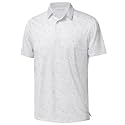 Golf Shirts for Men - Dry Fit Moisture Wicking Short Sleeve Performance Sport Casual Striped Collared Mens Polo Shirt