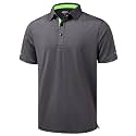 Golf Shirts for Men - Dry Fit Moisture Wicking Short Sleeve Performance Sport Casual Striped Collared Mens Polo Shirt