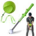 Golf Swing Trainer Set, Grip Aid Ball & Retractable Click Trainer