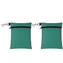 Zipper Golf Ball Bag w/Metal Lobster Claw Clip
