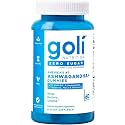 Goli Zero Sugar Ashwagandha Gummies with KSM-66, L-Theanine, Maca and Vitamin D - No Sugar Alcohols - Vegan, Keto-Friendly, Non-GMO