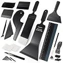 Gomake Window Tint Kit Vinyl Wrap Tool Car Windshield Back Window Tinting Tools with Bulldozer Squeegee Scrubber Paddle,Rubber Blade Scraper,Film Cutter for Car Wrapping,Vinyl Film Installation