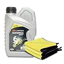 GoMechanic Racemax Drift 4T 10W30 (1L) Synthetic Motor Bike Engine Oil With 850 GSM Microfiber Cleaning Towel for Car & Bike Cleaning, Polishing & Washing (40 cm x 40 cm, multi-colour, Pack of 1)