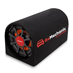 gomechanic rumble-r1 8 inch 3000w car active bass tube subwoofer bass tube with built-in amplifier