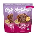 GoNanas Fudge Brownie Banana Bread & Muffin Mix, Gluten Free, Vegan, 2 Pack