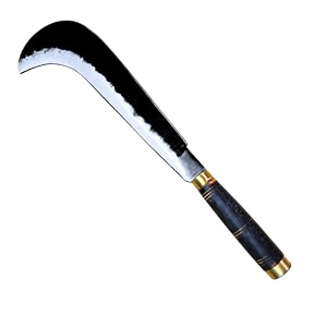 gonaturs modern pro hooked coconut cutting knife 9 inch steel blade
