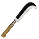 GONATURS Plain Hooked Coconut Cutting Kitchen Knife 8 Inch Steel Blade
