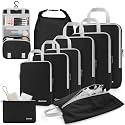 Gonex 10-Piece Compression Packing Cubes with Travel Organizer Set