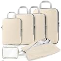Gonex 6-Piece Compression Packing Cubes with Shoe Bag