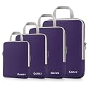 Gonex Compression Packing Cubes, 4-Piece Expandable Travel Organizers
