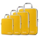 Gonex Compression Packing Cubes, 4-Piece Expandable Travel Organizers