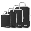 Gonex Compression Packing Cubes, 4-Piece Expandable Travel Organizers