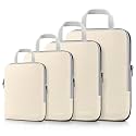 Gonex Compression Packing Cubes, 4-Piece Expandable Travel Organizers