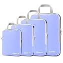 Gonex Compression Packing Cubes, 4-Piece Expandable Travel Organizers