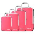 Gonex Compression Packing Cubes, 4-Piece Expandable Travel Organizers