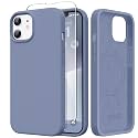 GONEZ Magnetic for iPhone 12/12 Pro Case, Silicone Cover Lavender Gray