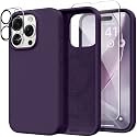 GONEZ Magnetic for iPhone 15 Pro Max Case, Silicone Cover Deep Purple