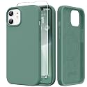 GONEZ Magnetic for iPhone 12/12 Pro Case, Silicone Cover Midnight Green