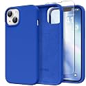 GONEZ Magnetic for iPhone 13/14 Case, Silicone Cover Klein Blue
