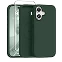 GONEZ Magnetic for iPhone 17 Case, Silicone Cover Army Green