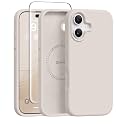 GONEZ Magnetic for iPhone 17 Case, Silicone Cover Stone