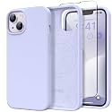 GONEZ Magnetic for iPhone 13/14 Case, Silicone Cover Lilac