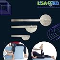 Goniometer Degree Protector Angle Finder Arm Rule professional Measurement Scale | Stainless Steel Metal Set of 3 (Small, Medium, Large)
