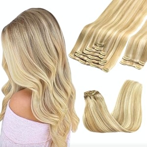 GOO GOO Clip in Hair Extensions Real