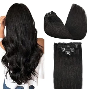 GOO GOO Clip in Hair Extensions Real