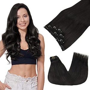 GOO GOO Clip in Hair Extensions Real
