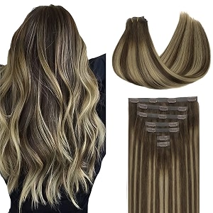 GOO GOO Clip in Hair Extensions Real