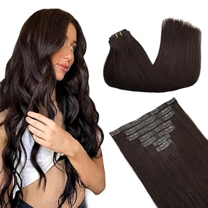 GOO GOO Clip in Hair Extensions Real