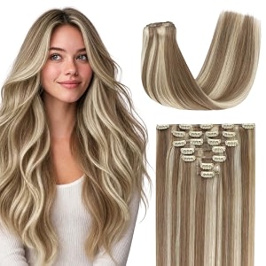 GOO GOO Clip in Hair Extensions Real