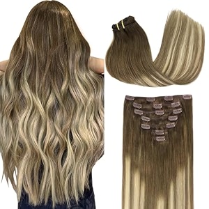 GOO GOO Clip in Hair Extensions Real