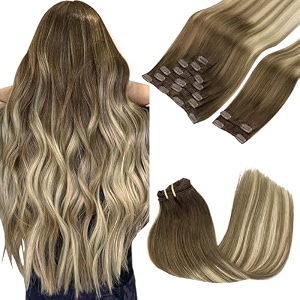 GOO GOO Clip in Hair Extensions Real